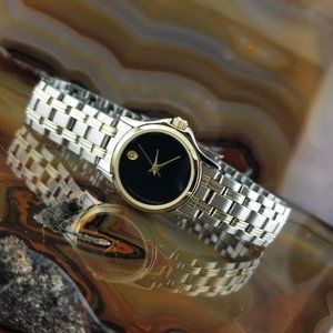 Vintage Prescott Womens Museum Sport Silver & Gold Watch Japan Movement